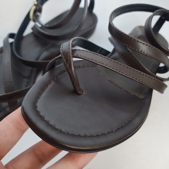 Marion Parke | Harvey Strappy Sandals in Chocolate Brown Lux Calf Size 7 - Picture 6 of 15